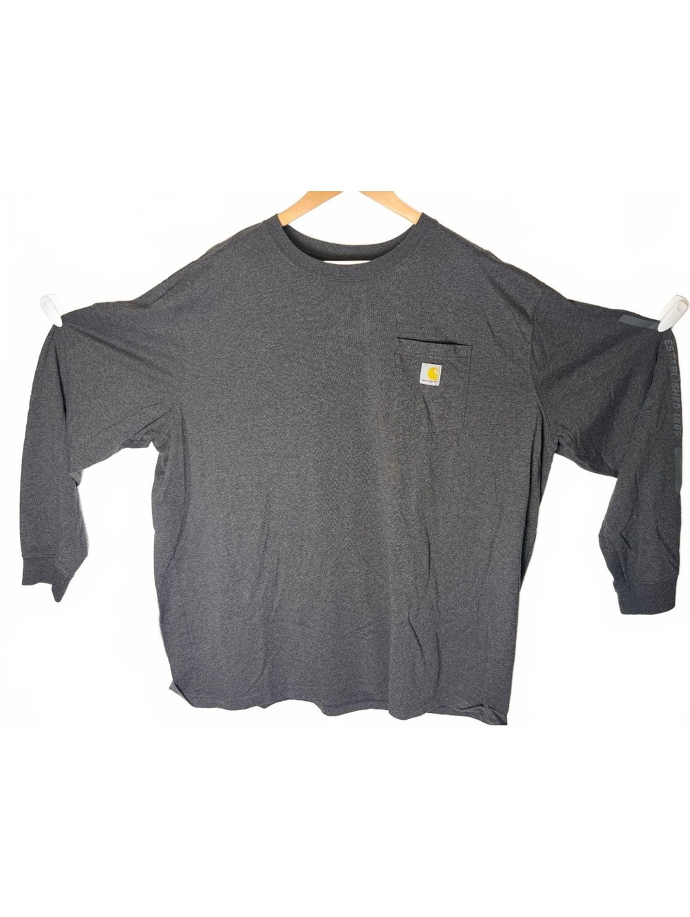 Carhartt Relaxed Fit Long Sleeve T-Shirt Style 4XL Men's 4XL - Picture 2 of 5